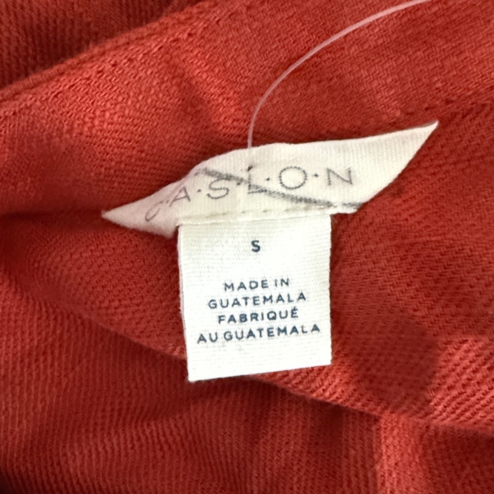 Caslon Women's High Low Red Orange Dress - Picture 2 of 10